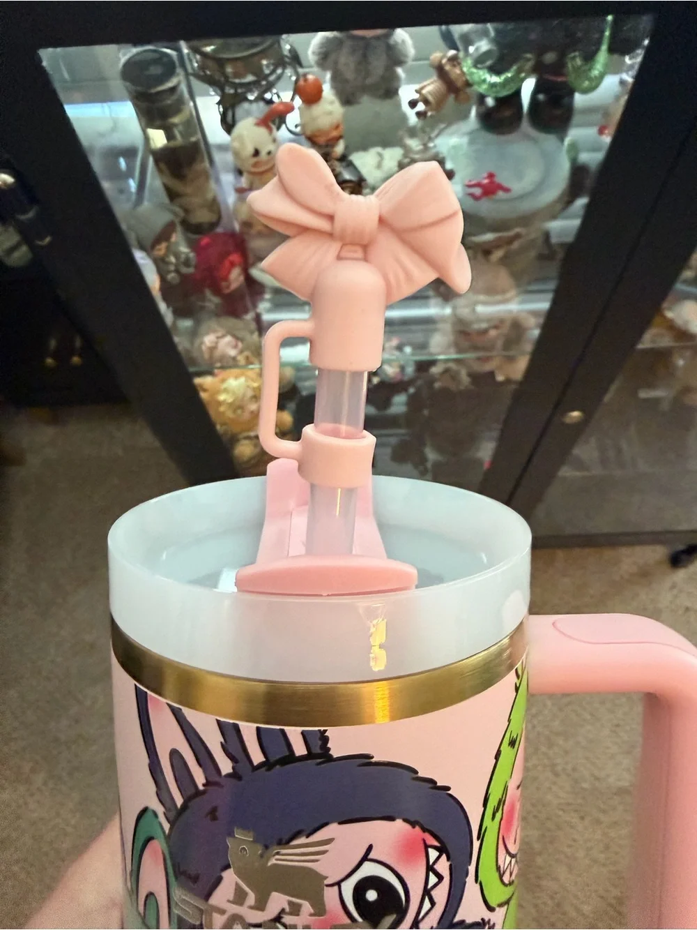 Stanley Pink Quencher tumbler Labubu !!!!!! new with bag ! - Picture 3 of 4